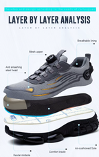 Men's Lightweight Breathable Safety Shoes
