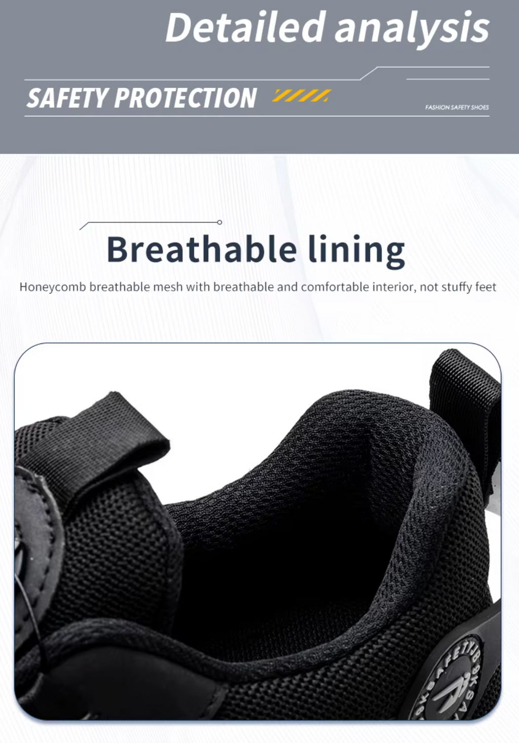Men's Lightweight Breathable Safety Shoes