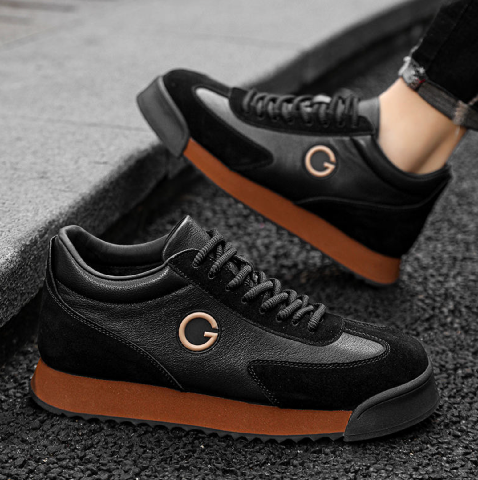 Men's PU Leather Casual Sports Shoes