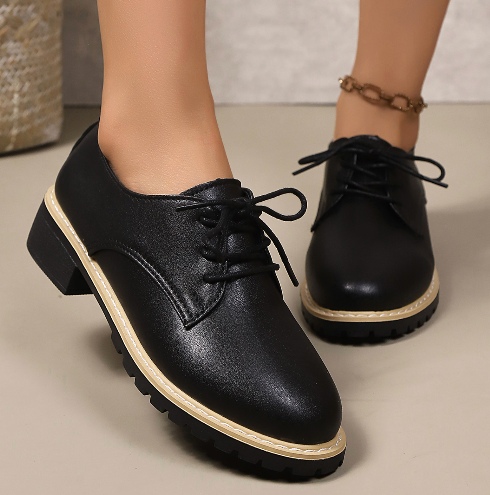 Women's Waterproof Anti-Slip Lace-Up Shoes
