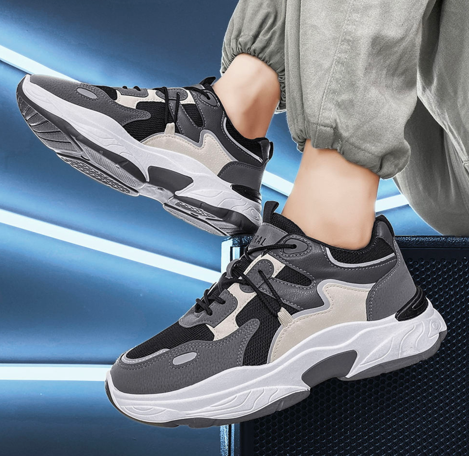 Unisex Lightweight Woven Air Cushion Sports Shoes